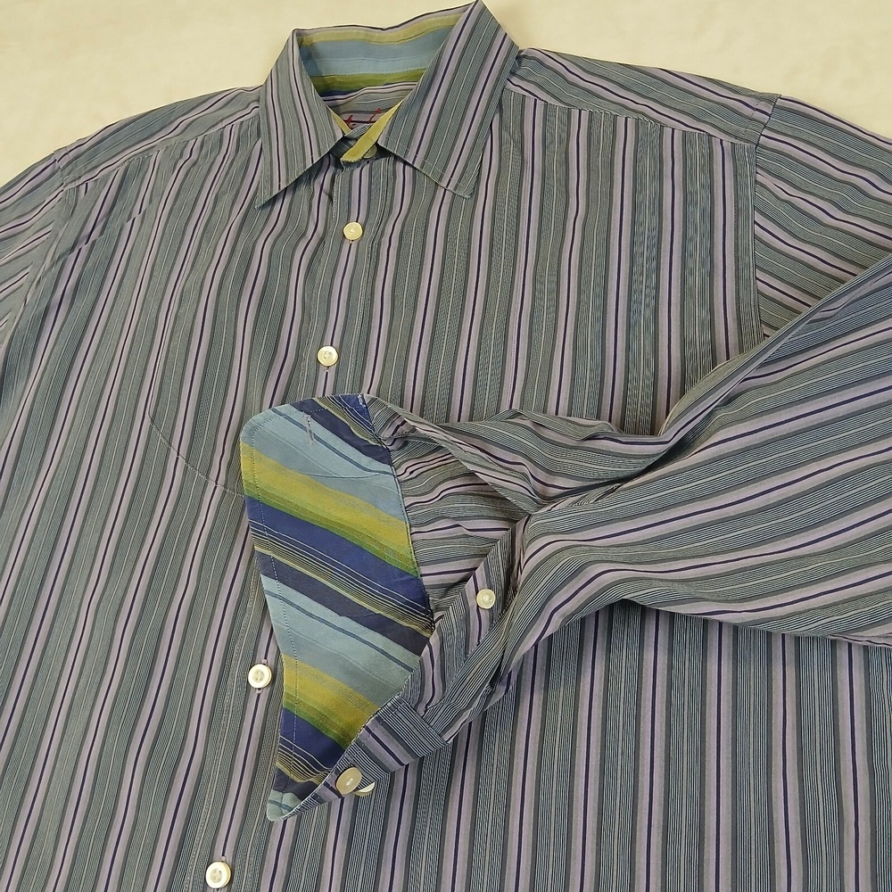 Robert‎ Graham XL Mens Shirt Casual Button Up Long Sleeve Has Defects
